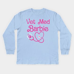 Vet Med Barbie Kids Long Sleeve T-Shirt